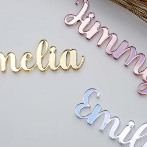 Small Words |  Names | 3 - 15cm | Acrylic | Coloured Mirror - Funky Letters
