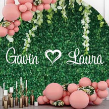 Load image into Gallery viewer, Wedding Names | Floral Wall | Backdrop | Signs | Solid White - Funky Letters