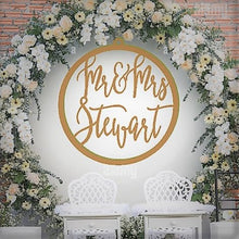 Load image into Gallery viewer, Hoop Sign | Wedding | Signs | Plain - Funky Letters